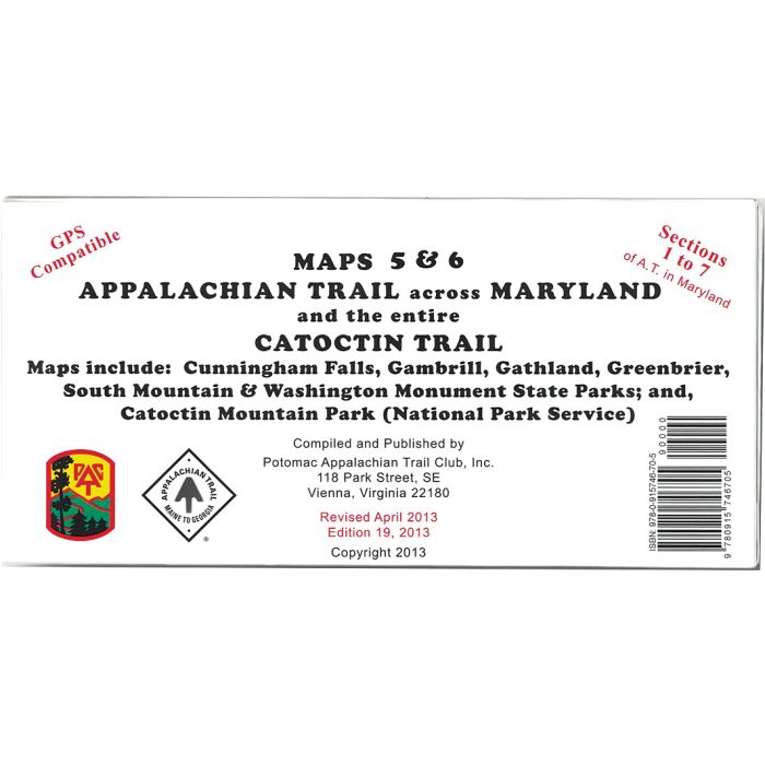 APPALACHIAN TRAIL MAP: MARYLAND