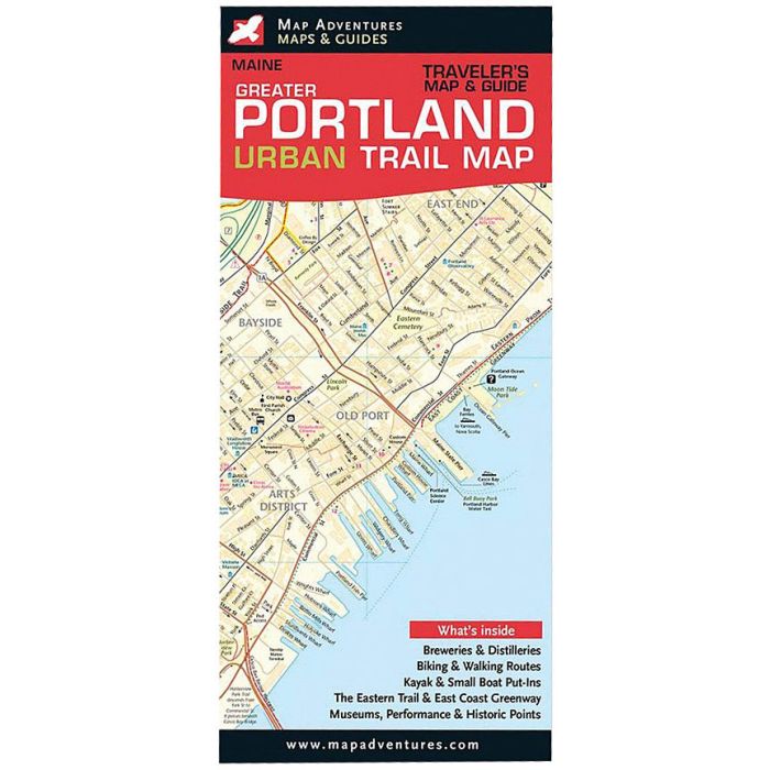 MAP ADVENTURES PORTLAND MAINE URBAN TRAIL MAP