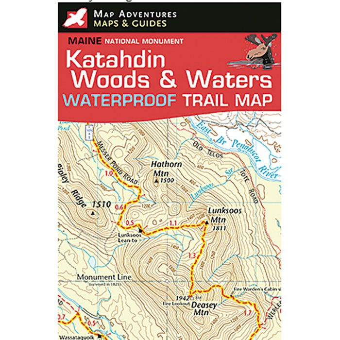 MAP ADVENTURES KATAHDIN WOODS & WATERS MAP