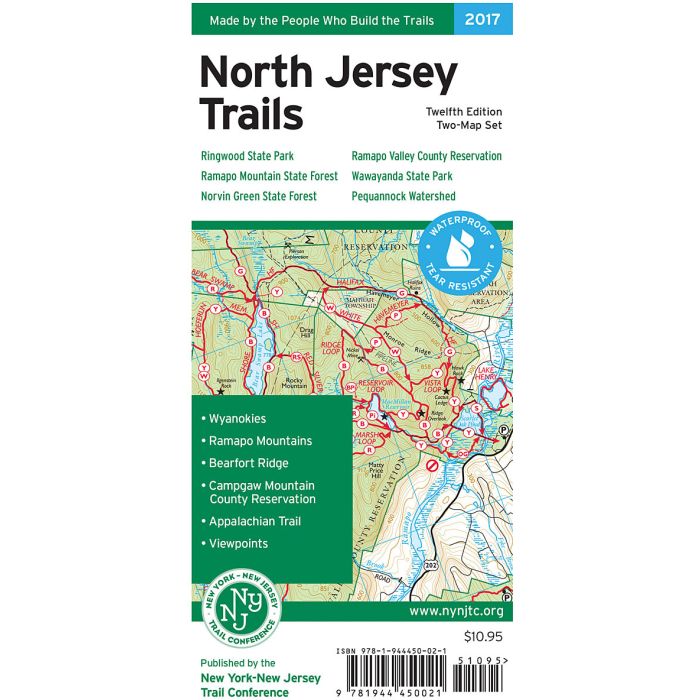 NYNJ TRAIL CONFRNCE NORTHERN NJ HIGHLANDS TRAILS MAP