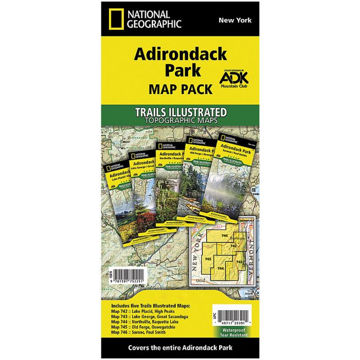 NATIONAL GEOGRAPHIC ADIRONDACK MAP PACK