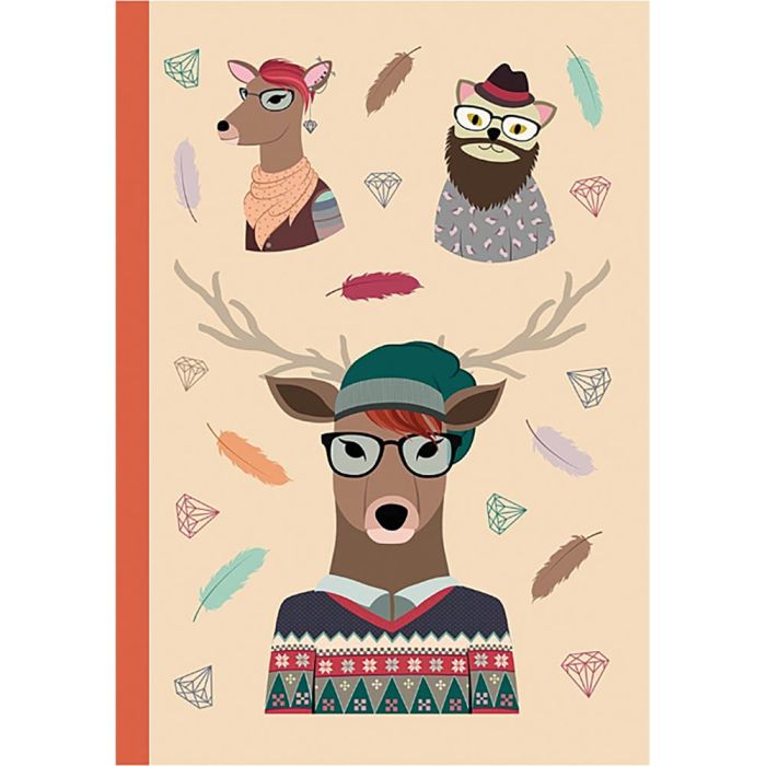 NATIONAL BOOK NETWRK NOTEBOOK HIPSTER ANIMAL DEER