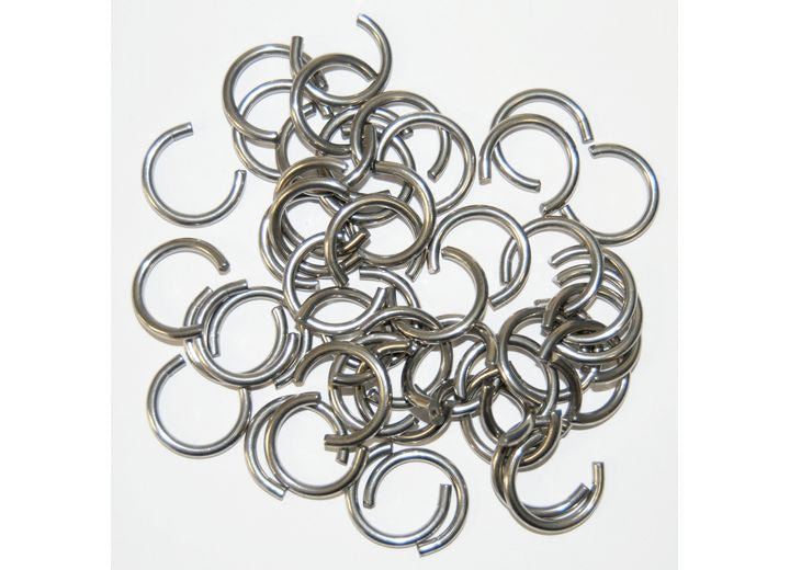 Taylor Made CLINCHING RINGS-LGE 50 PK: STAINLESS STEEL, FITS 3/8" - 1/2" CORDS