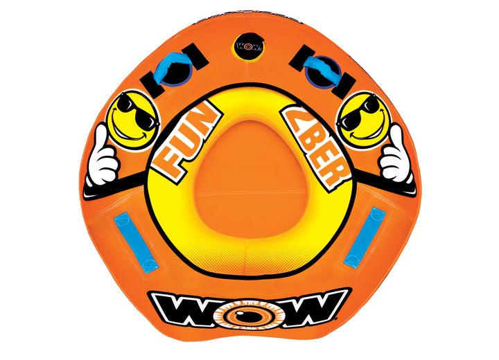 WOW Watersports WOW 2Ber 1 Rider Towable Starter Kit with Tube, Rope, & Pump