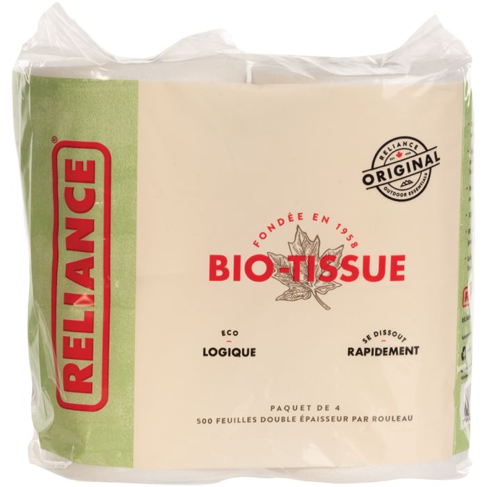 RELIANCE BIO TISSUE TOILET PAPER 4 PACK