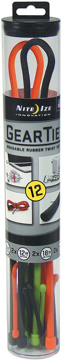 NITE IZE GEAR TIE TUBE ASSORTMENT