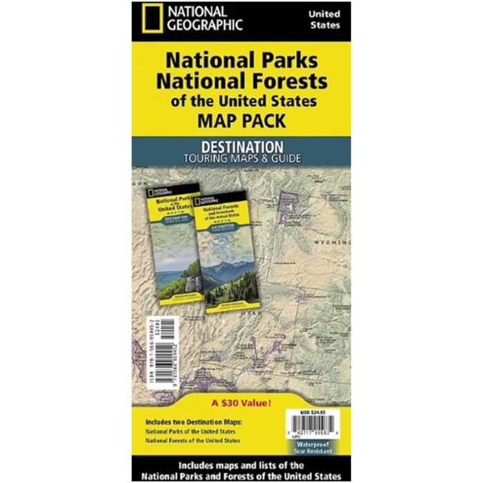 NATIONAL GEOGRAPHIC NATIONAL PARKS & NATIONAL FORESTS OF THE US MAP PACK BUNDLE
