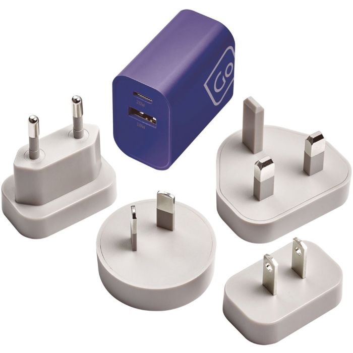 GO TRAVEL WORLDWIDE USB-A & USB-C CHARGER