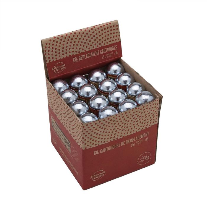 PLANET BIKE 25G CO2 CARTRIDGES 16 PACK
