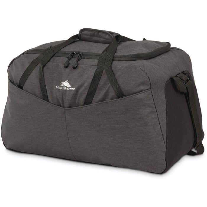 HIGH SIERRA MEDIUM CARGO DUFFEL BLACK HEATHER