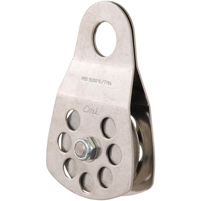 CMI 3" ALUMINUM SHEAVE, STAINLESS STEEL, BALL BEARING PULLEY