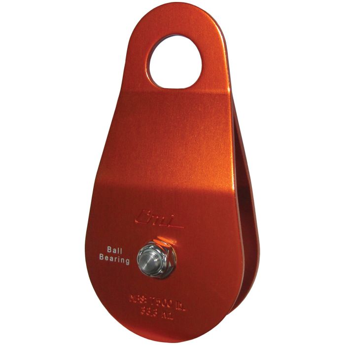 CMI 2" ORANGE ALUMINUM, ALUMINUM SHEAVE, BALL BEARING