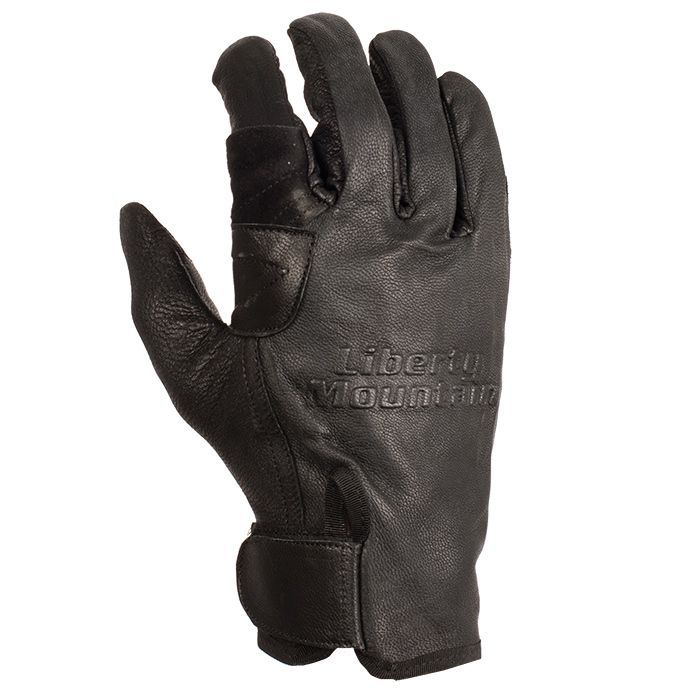 LIBERTY MOUNTAIN PRO RAPPEL GLOVE GOAT SKIN - BLACK