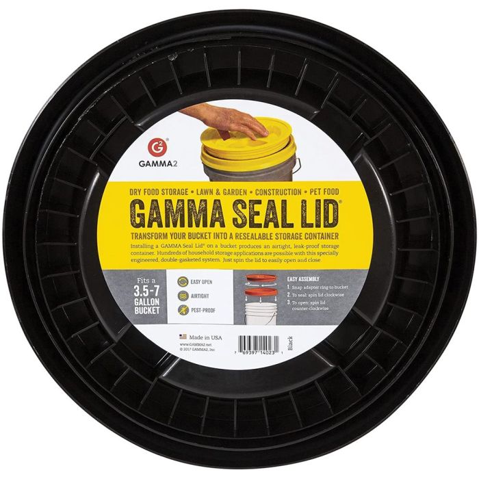 INDUSTRIAL CONTAINER GAMMA SEAL LID FOR PLASTIC BUCKETS - ASSORTED COLORS