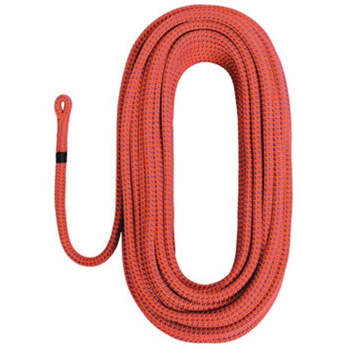 SINGING ROCK TILIA 11.5MM SEMI-STATIC ROPE 35M WITH 1 SPLICED LOOP END ORANGE/VIOLET