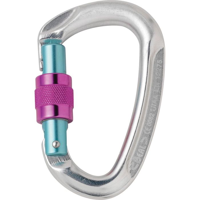 BEAL BE ONE SCREW GATE BELAY CARABINER FUCHSIA