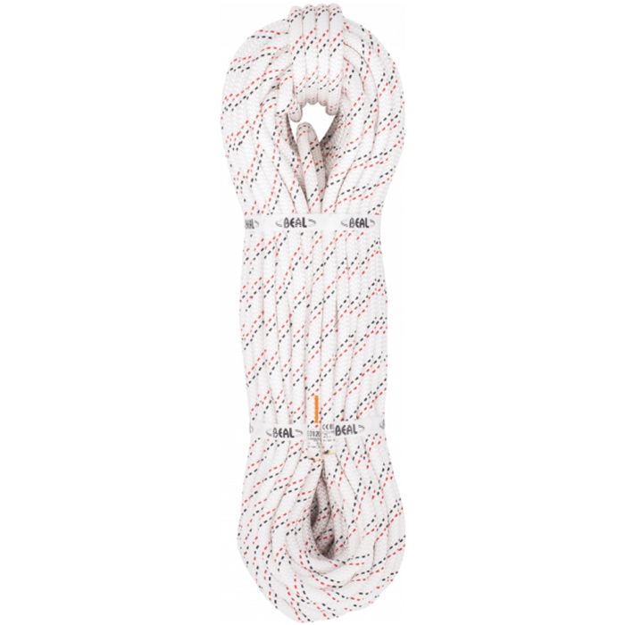 BEAL INDUSTRIE 10.5MMX50M STATIC ROPE WITH 1 TERMINAL END WHITE