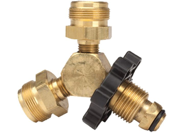 MR. HEATER PROPANE Y MALE ADAPTER WITH HANDWHEEL