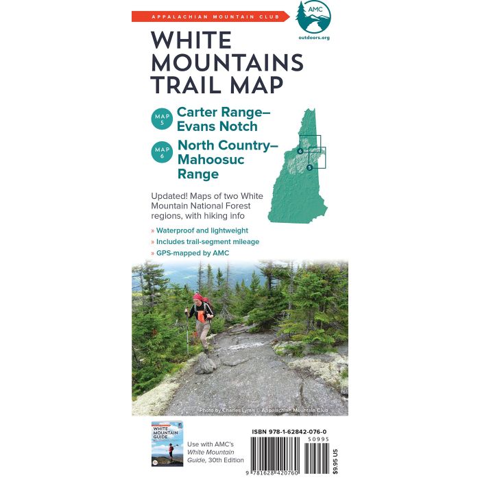 NATIONAL BOOK NETWRK AMC CARTER RANGE-EVANS NOTCH/NORTH COUNTRY-MAHOOSUCS MAPS