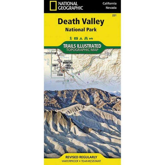 NATIONAL GEOGRAPHIC DEATH VALLEY NATIONAL PARK MAP No.221