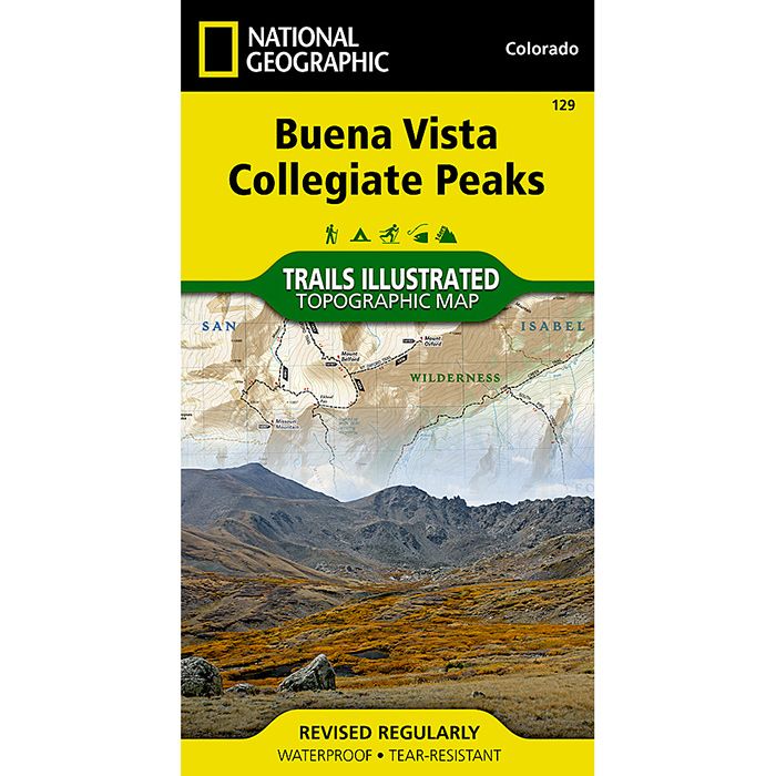 NATIONAL GEOGRAPHIC BUENA VISTA & COLLEGIATE PEAKS No.129