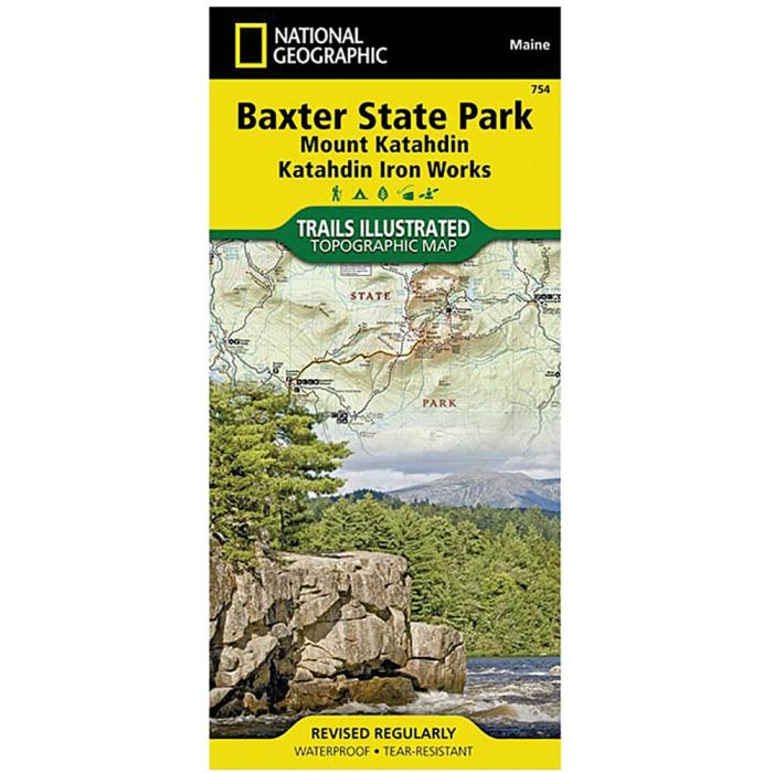 NATIONAL GEOGRAPHIC BAXTER STATE PARK MOUNT KATAHDIN KATAHDIN IRON WORKS No.754