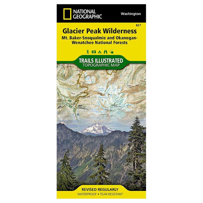 NATIONAL GEOGRAPHIC GLACIER PEAK WILDERNESS No.827