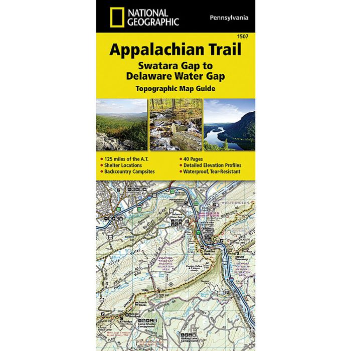NATIONAL GEOGRAPHIC APPALACHIAN TRAIL: SWATARA GAP TO DELAWARE WATER GAP No.1507