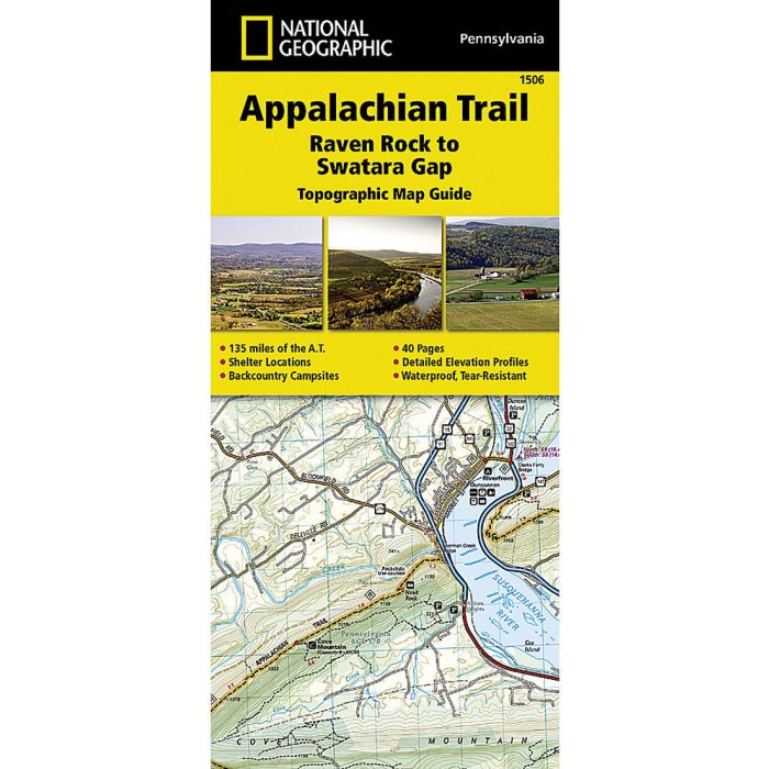 NATIONAL GEOGRAPHIC APPALACHIAN TRAIL, RAVEN ROCK TO SWATARA GAP No.1506