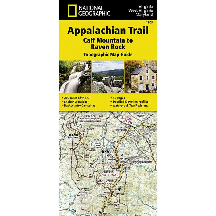 NATIONAL GEOGRAPHIC APPALACHIAN TRAIL: CALF MOUNTAIN TO RAVEN ROCK No.1505