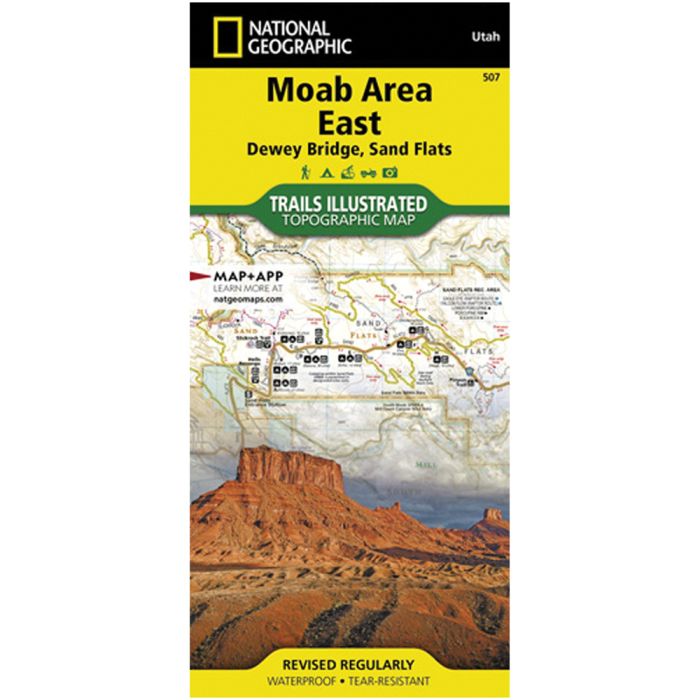 NATIONAL GEOGRAPHIC MOAB AREA EAST DEWEY BRIDGE SAND FLATS #507