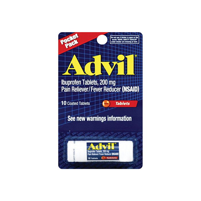 PFIZER ADVIL 200MG POCKET PACK 10 TAB