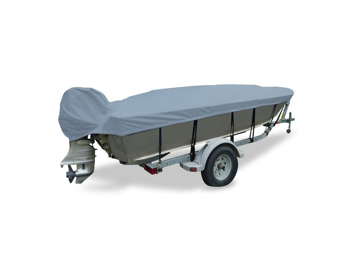 Carver Boat Covers BOAT COVER VHULL ALUMINUM FISHING O/B 16 ;SLATE GRAY