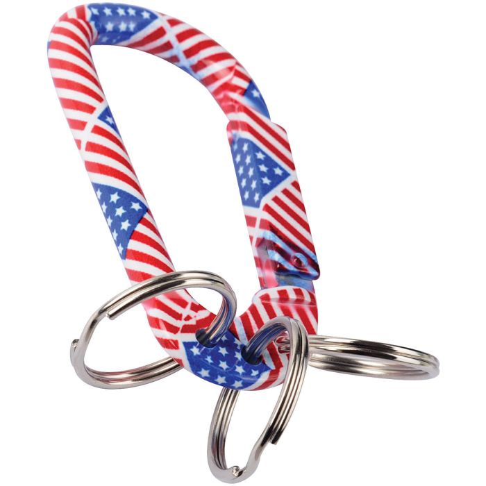 MUNKEES USA CARABINER W/KEY RINGS