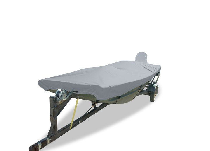 Carver Boat Covers BOAT COVER OPEN JON O/B 15 ;SLATE GRAY