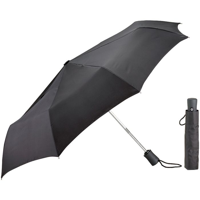 LEWIS N CLARK COMPACT UMBRELLA BLACK