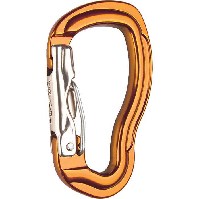 GRIVEL TAU WIRE LOCK CARABINER GOLD