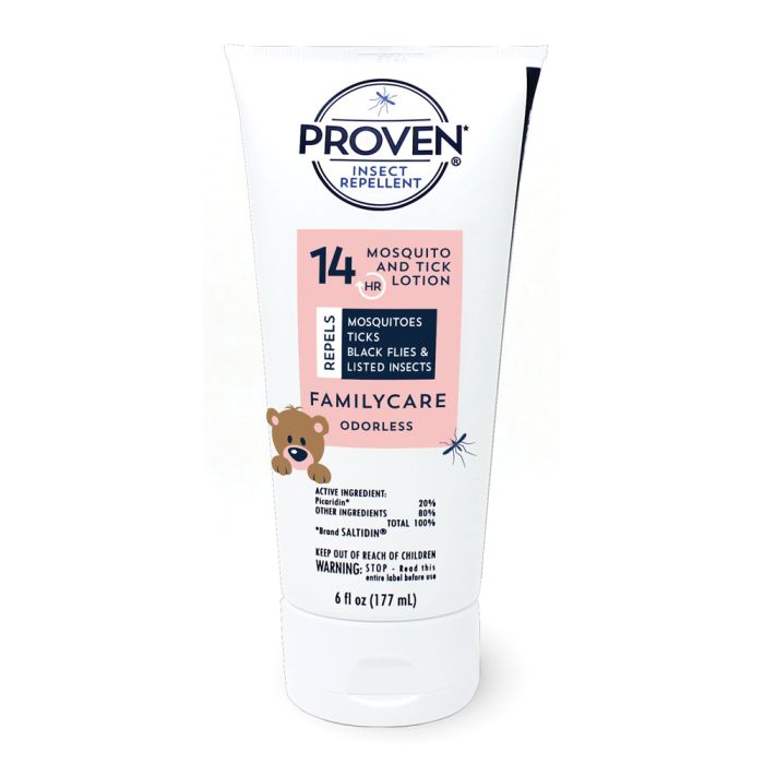 PROVEN 14 HOUR MOSQUITO AND TICK LOTION FAMILY CARE 6 OZ