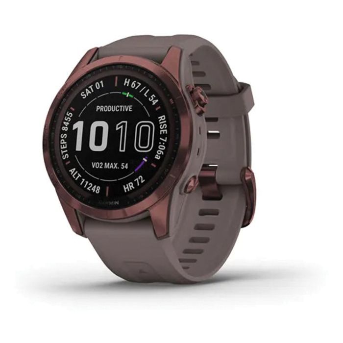 GARMIN FENIX 7S SAPPHIRE SOLAR BRONZE W GREY BAND