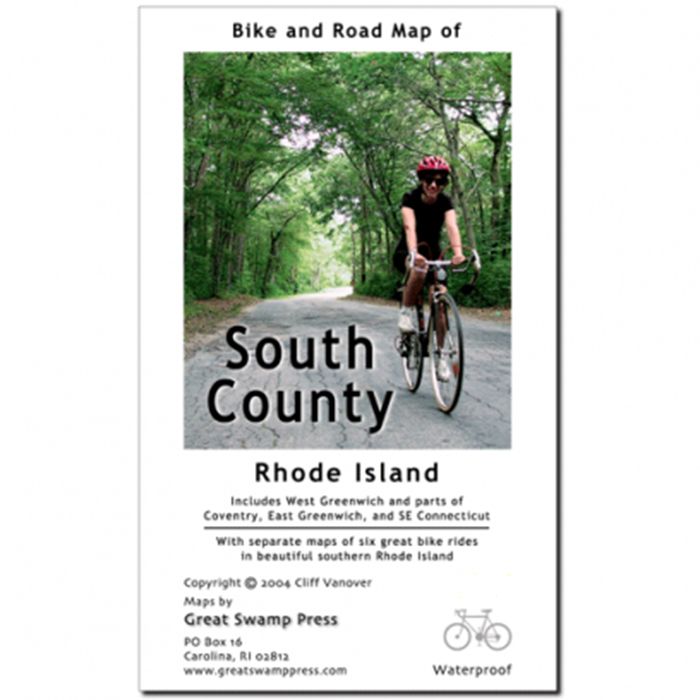 GREAT SWAMP PRESS BIKE AND ROAD MAP OF SOUTH COUNTY