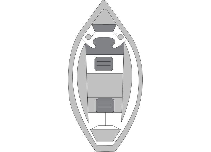Carver Boat Covers BOAT COVER FLEX-FIT PRO SIZE 1; SLATE GRAY