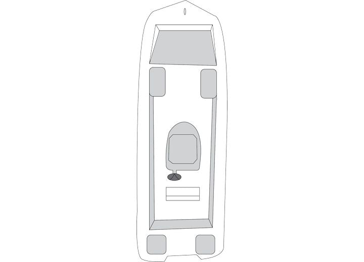 Carver Boat Covers BOAT COVER FLEX-FIT PRO SIZE 11 ;SLATE GRAY