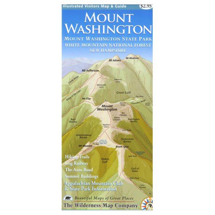 WILDERNESS MAP CO MOUNT WASHINGTON MAP & GUIDE