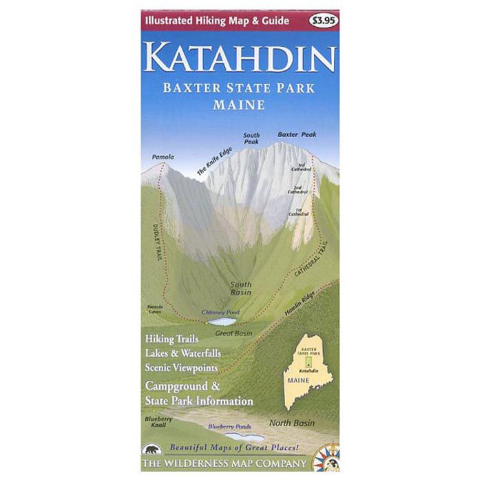 WILDERNESS MAP CO KATAHDIN BAXTER STATE PARK: MAINE