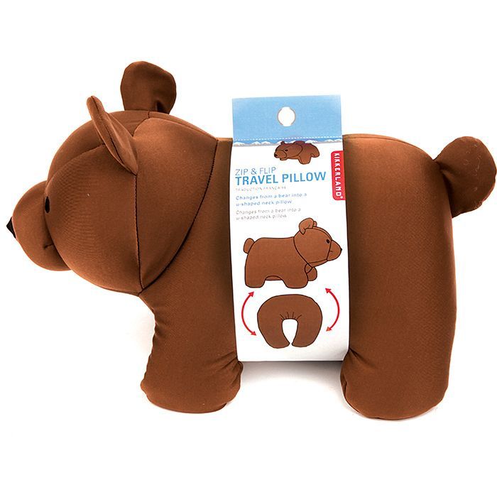 KIKKERLAND ZIP & FLIP TRAVEL PILLOW