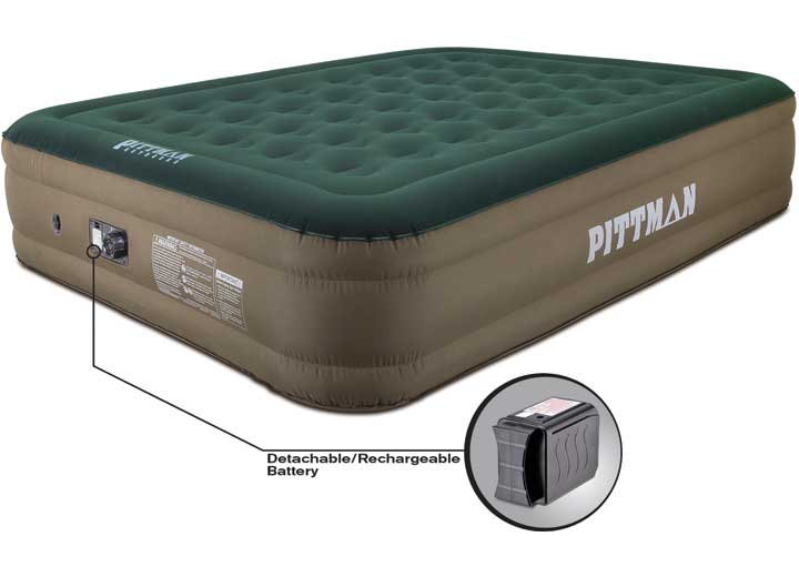 Airbedz Pittman Ultimate Fabric 16" Queen Double High Air Mattress