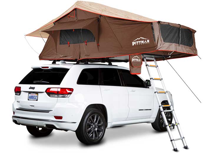Airbedz SOFTSHELL ROOFTOP TENT MAX1.9 COFFEE BROWN W/ORANGE TRIM