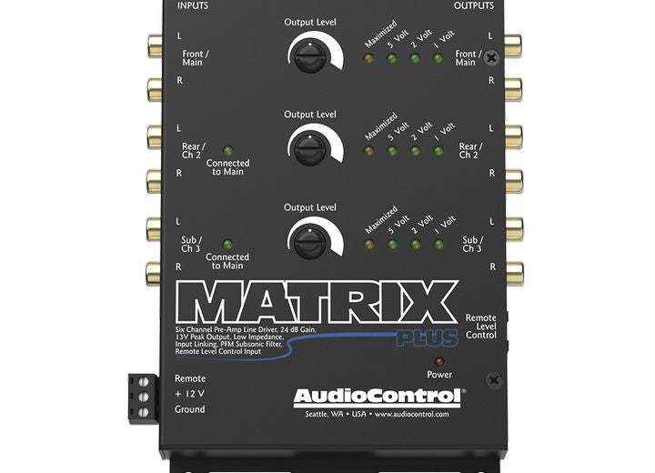 Audio Control MATRIX PLUS SIX CHANNEL LINE DRIVER BLACK