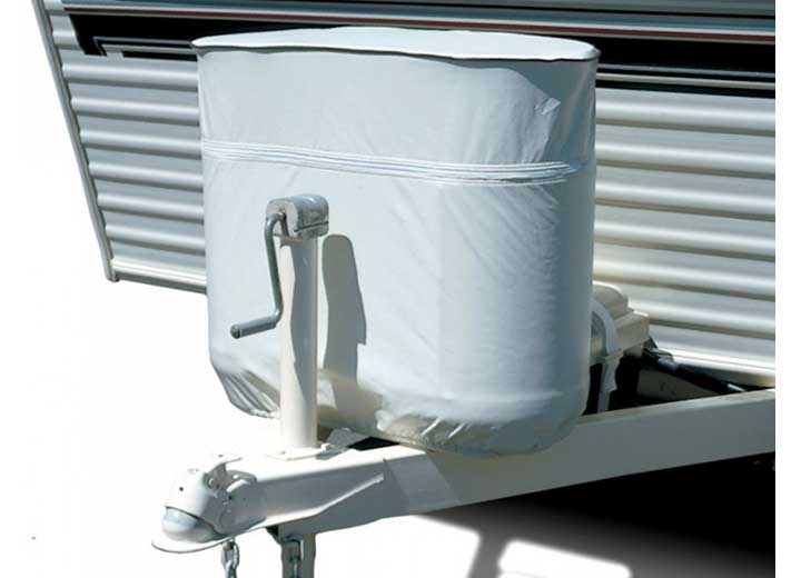 ADCO RV PROPANE TANK COVER, POLAR WHITE-HOLDS DOUBLE 30LB 8 PER CARTON