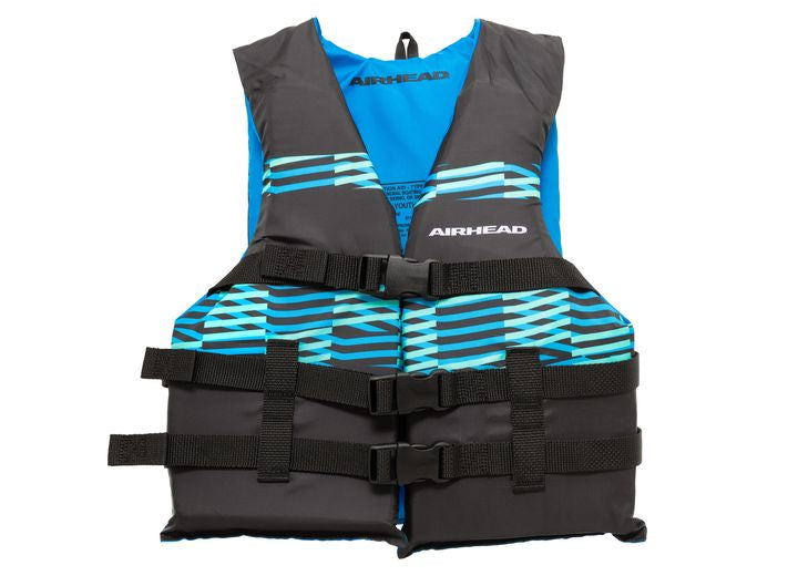 Airhead Sports Airhead Element Open Sided Youth Life Jacket - Black/Aqua
